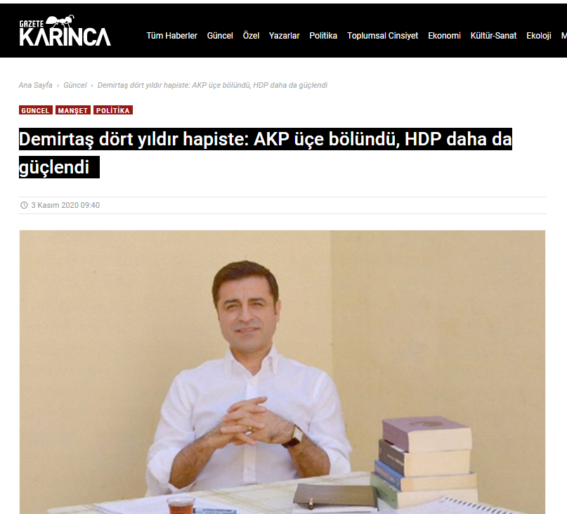 3 Kasım 2020 - Gazete Karınca Röportajı 